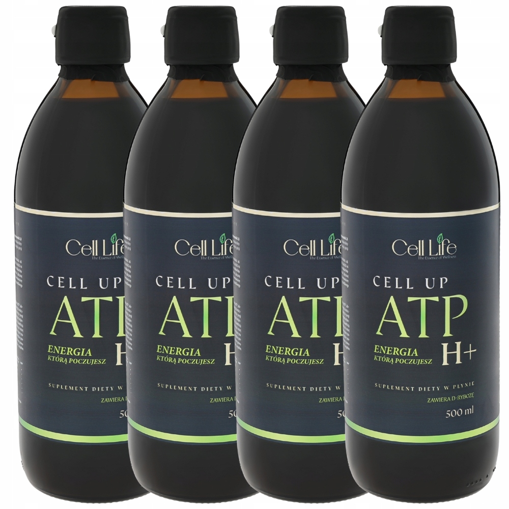 Cell Up ATP H+ 4x500ml Energia Koncentracja Odporność Suplement