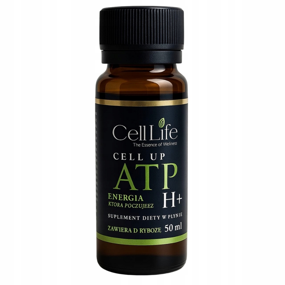 CELL UP ATP H+ 5x50ml Gingko biloba D-Ryboza Suplement w Płynie Energia