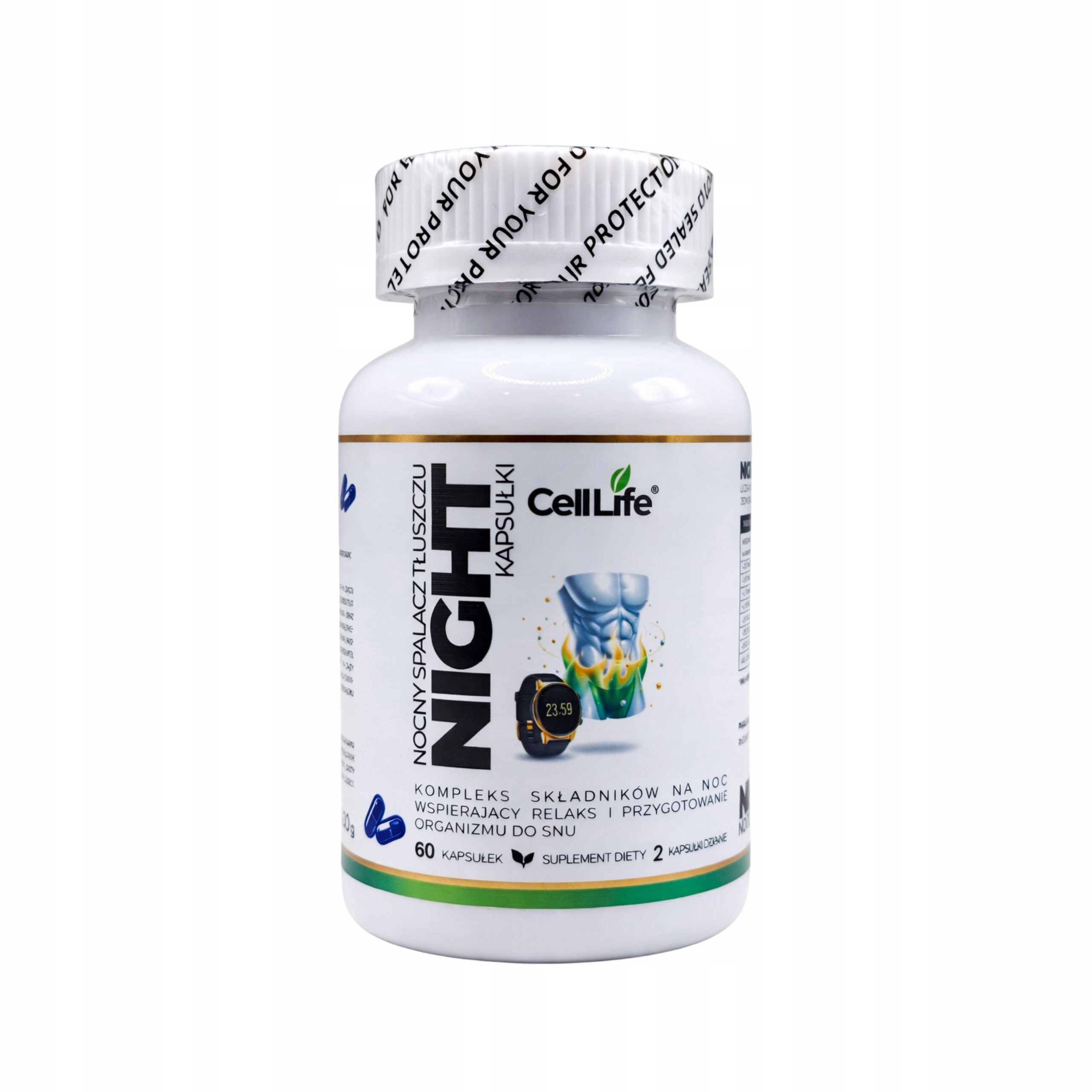 Suplement diety CellLife Night Nocny spalacz tłuszczu 60 kapsułek