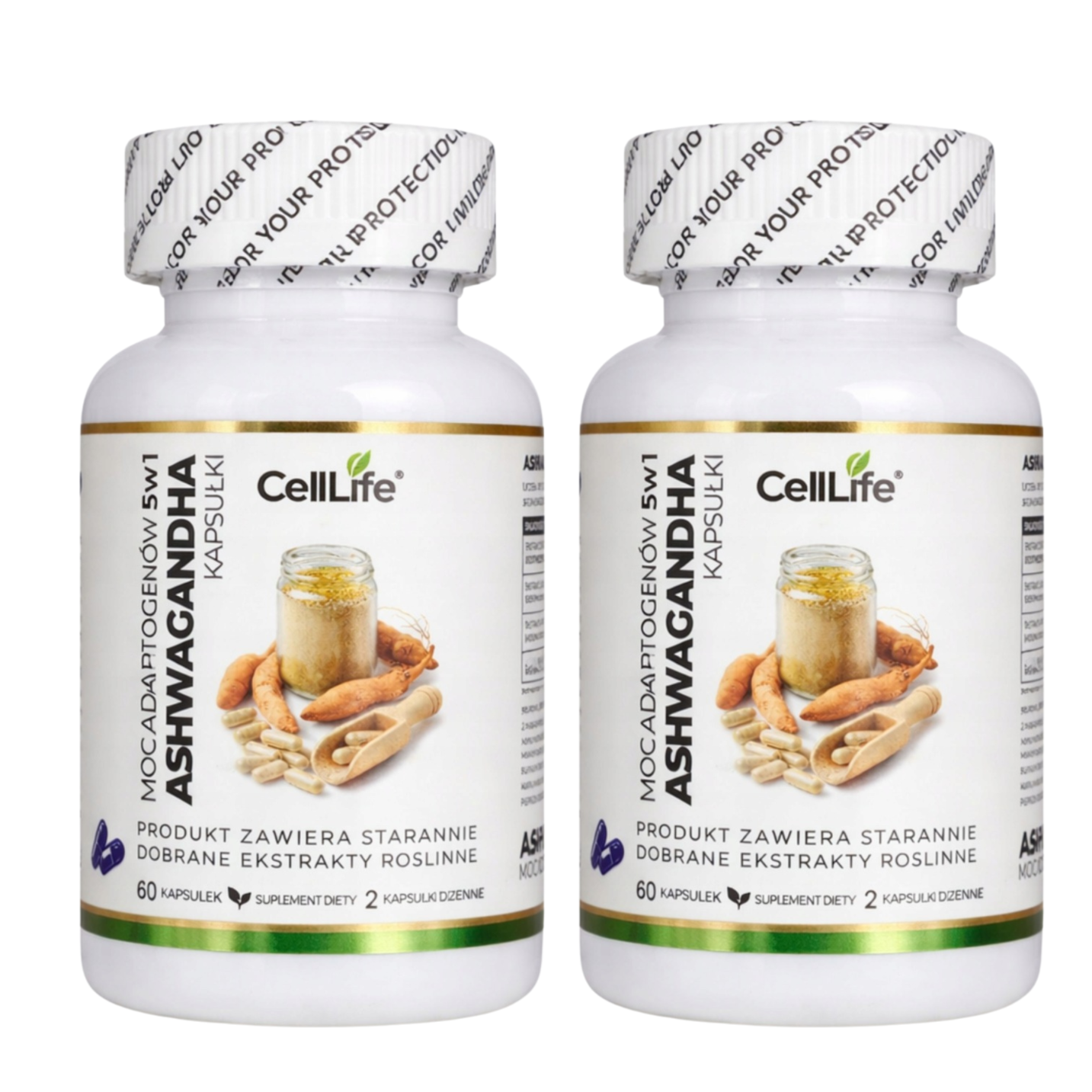 Suplement diety CELL LIFE ASHWAGANHA moc adaptogenów 15w1 120 kapsułek