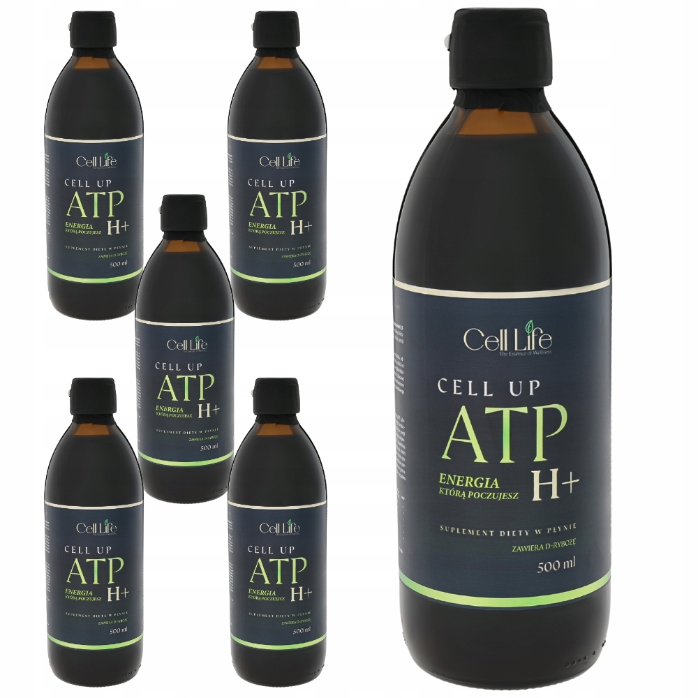 Cell Up ATP H+ 5x 500ml Suplement Energia Koncentracja Odporność