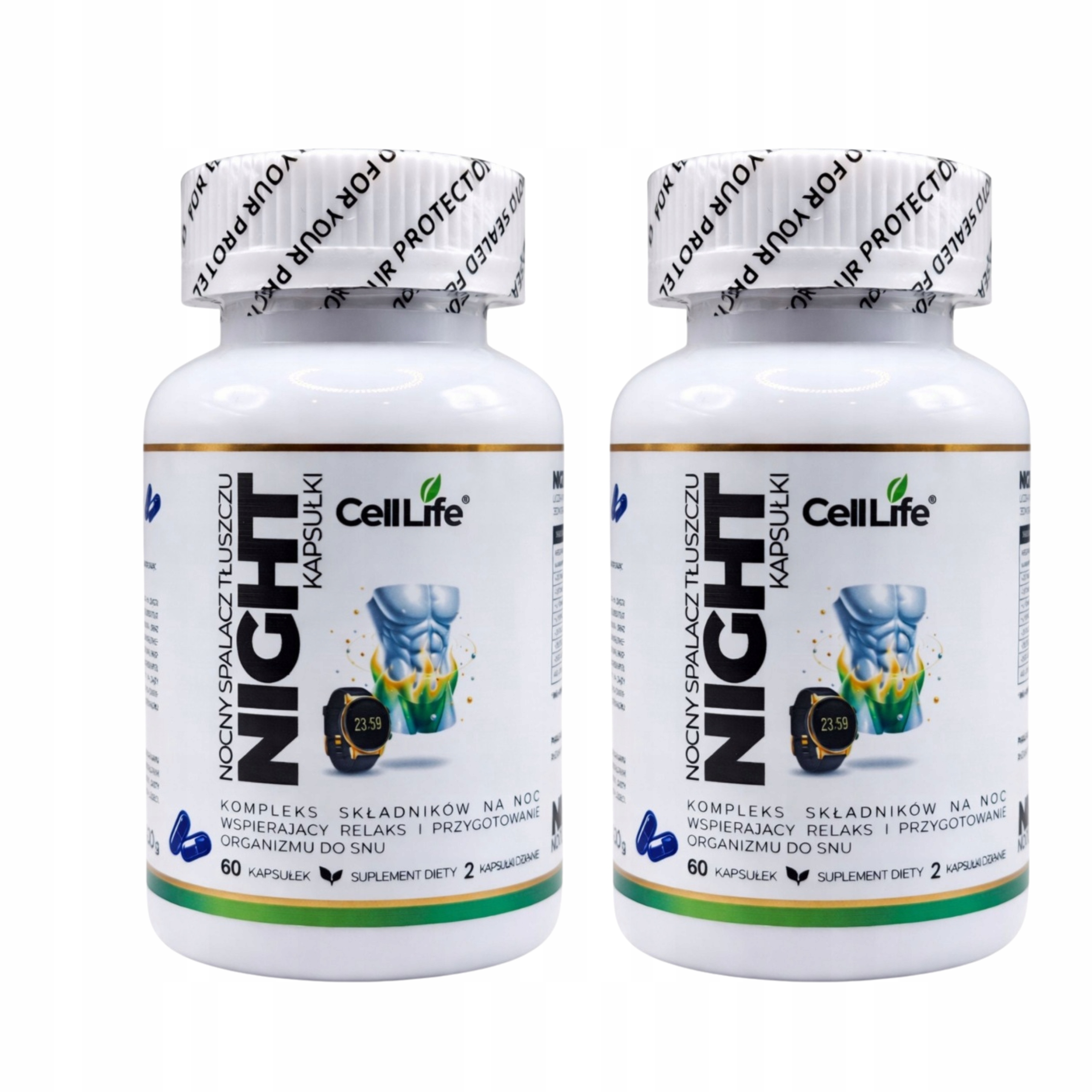 Suplement diety CellLife Night Nocny spalacz tłuszczu 2x60 kapsułek