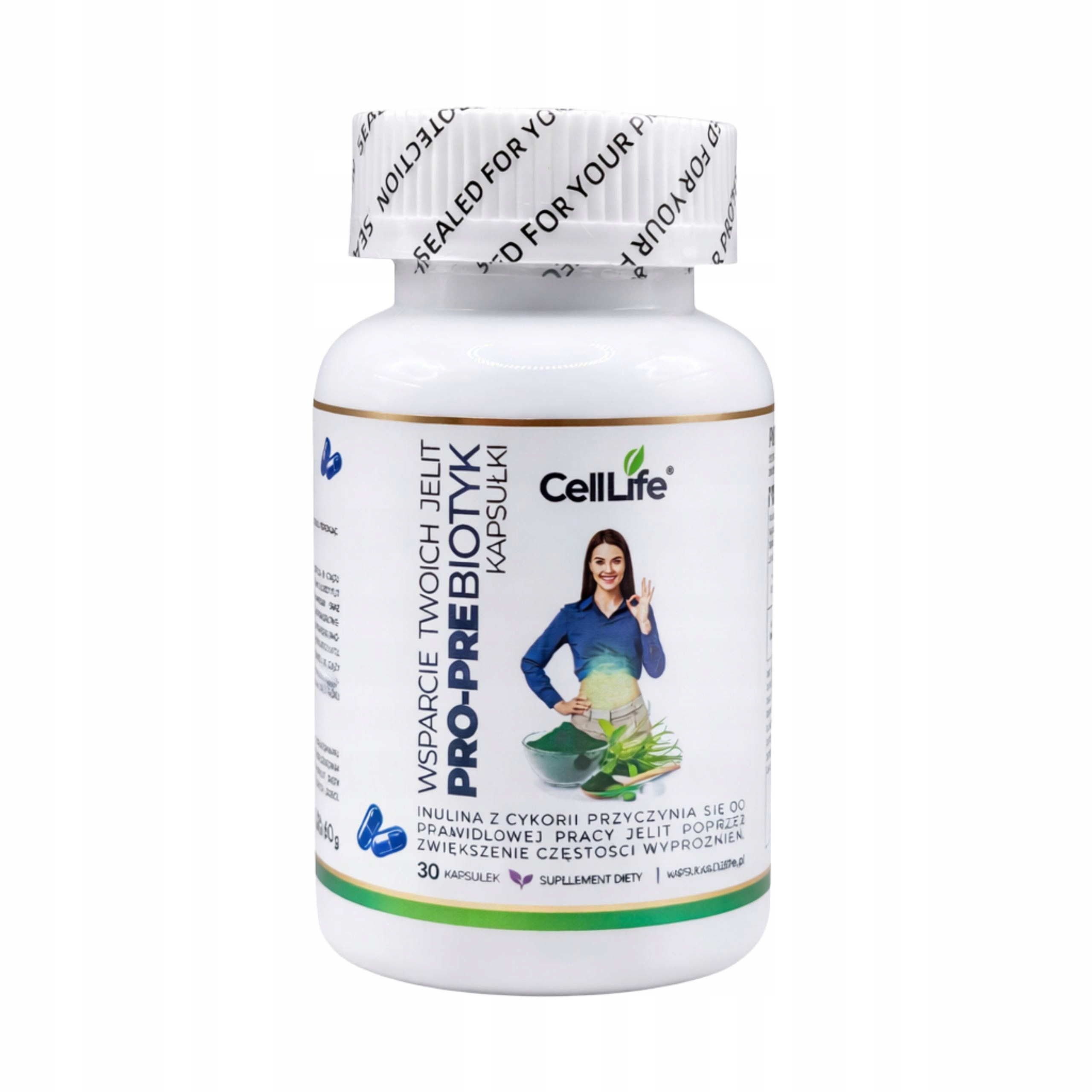 Suplement diety CELL LIFE PRO-PRE BIOTIC wsparcie twoich jelit 30 kapsułek