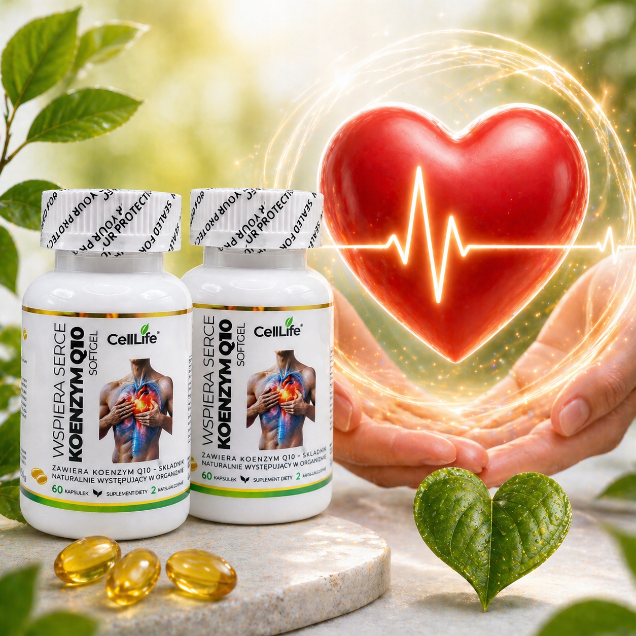 Koenzym Q10 - 400 mg 2x60szt kapsułki Cell Life