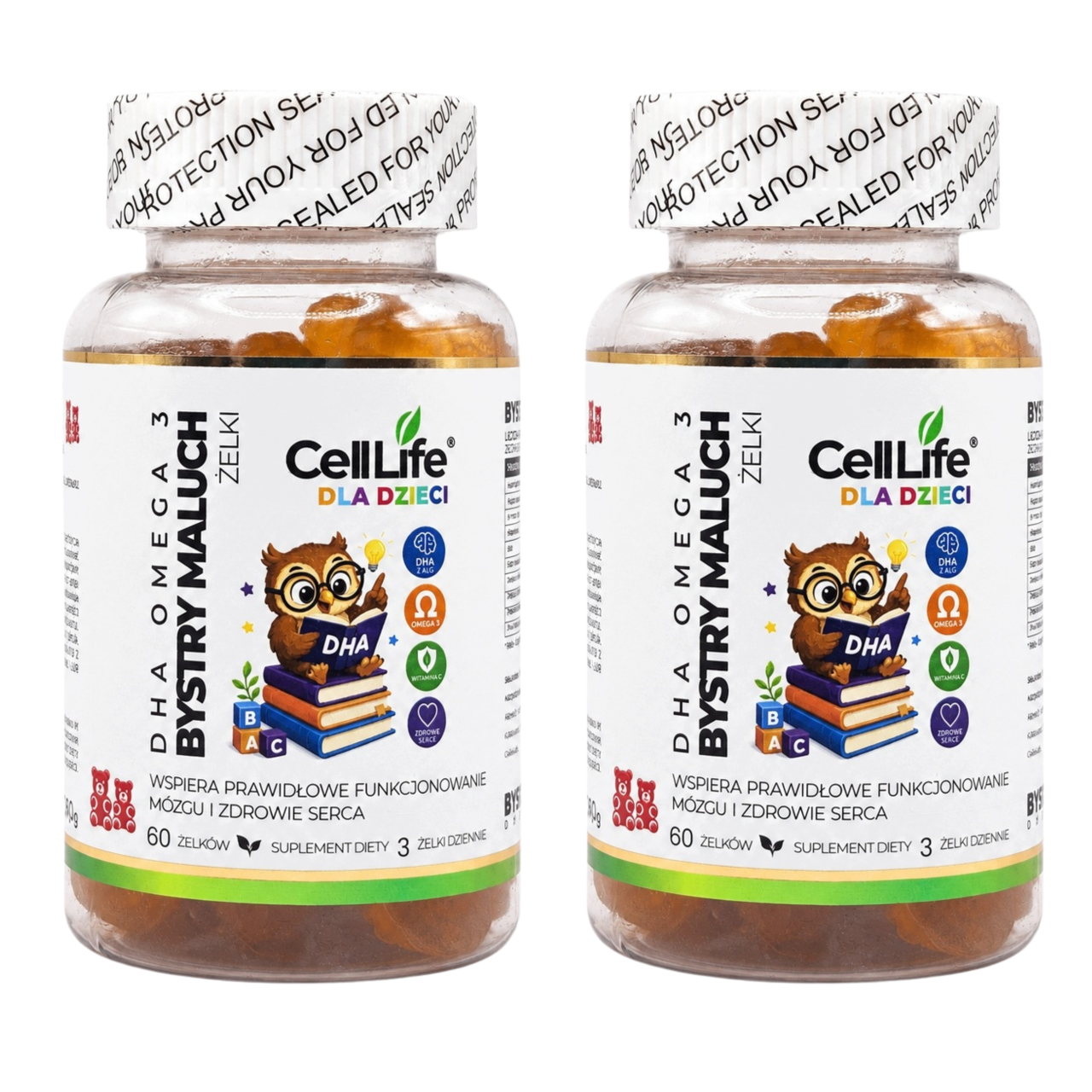 Suplement diety dla dzieci CELL LIFE Bystry maluch 120 żelków