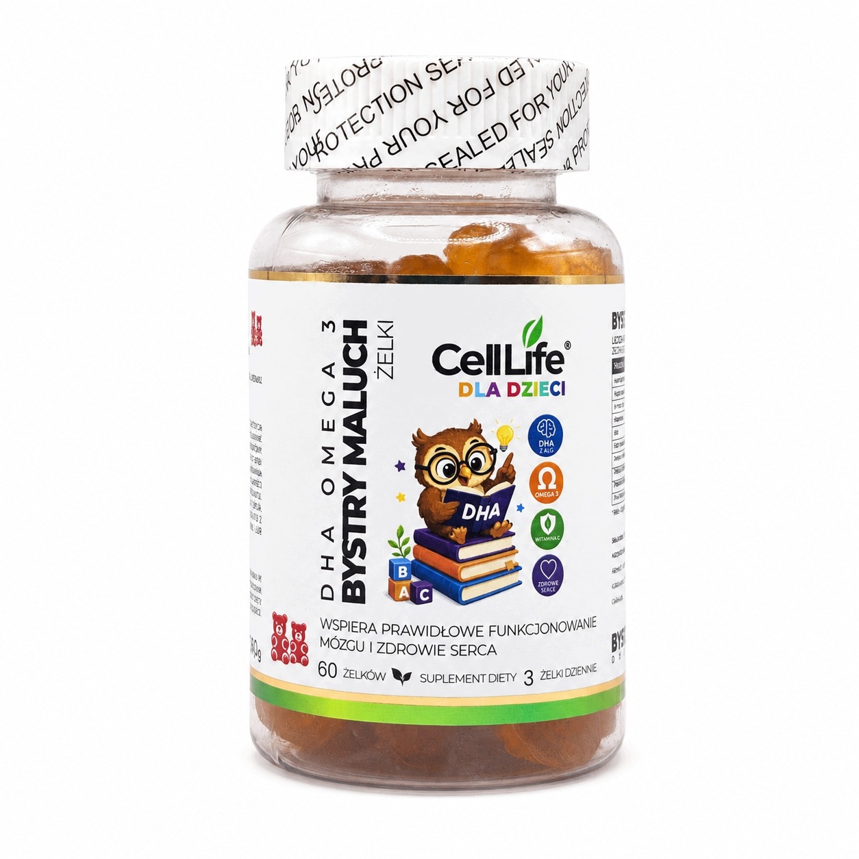 Suplement diety dla dzieci CELL LIFE Bystry maluch 60 żelków