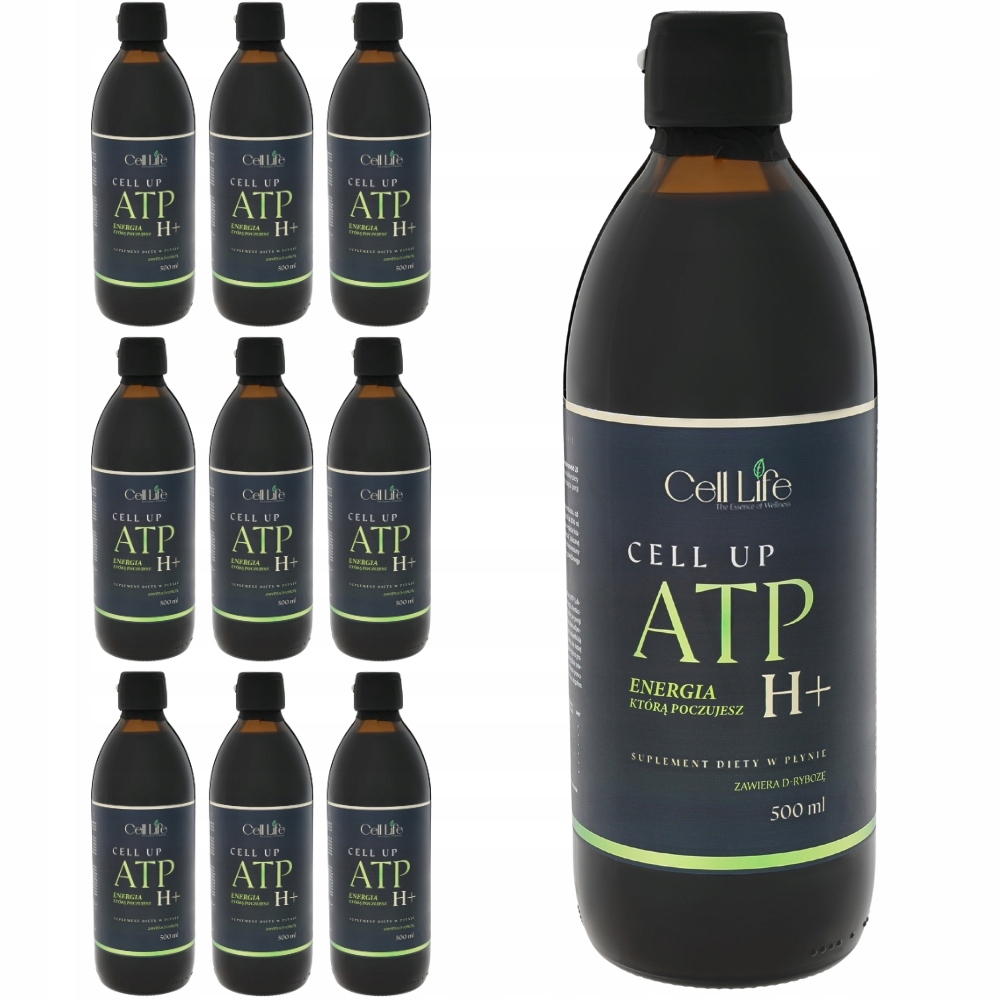 Cell Up ATP H+ 9x 500ml Suplement Energia Koncentracja Odporność