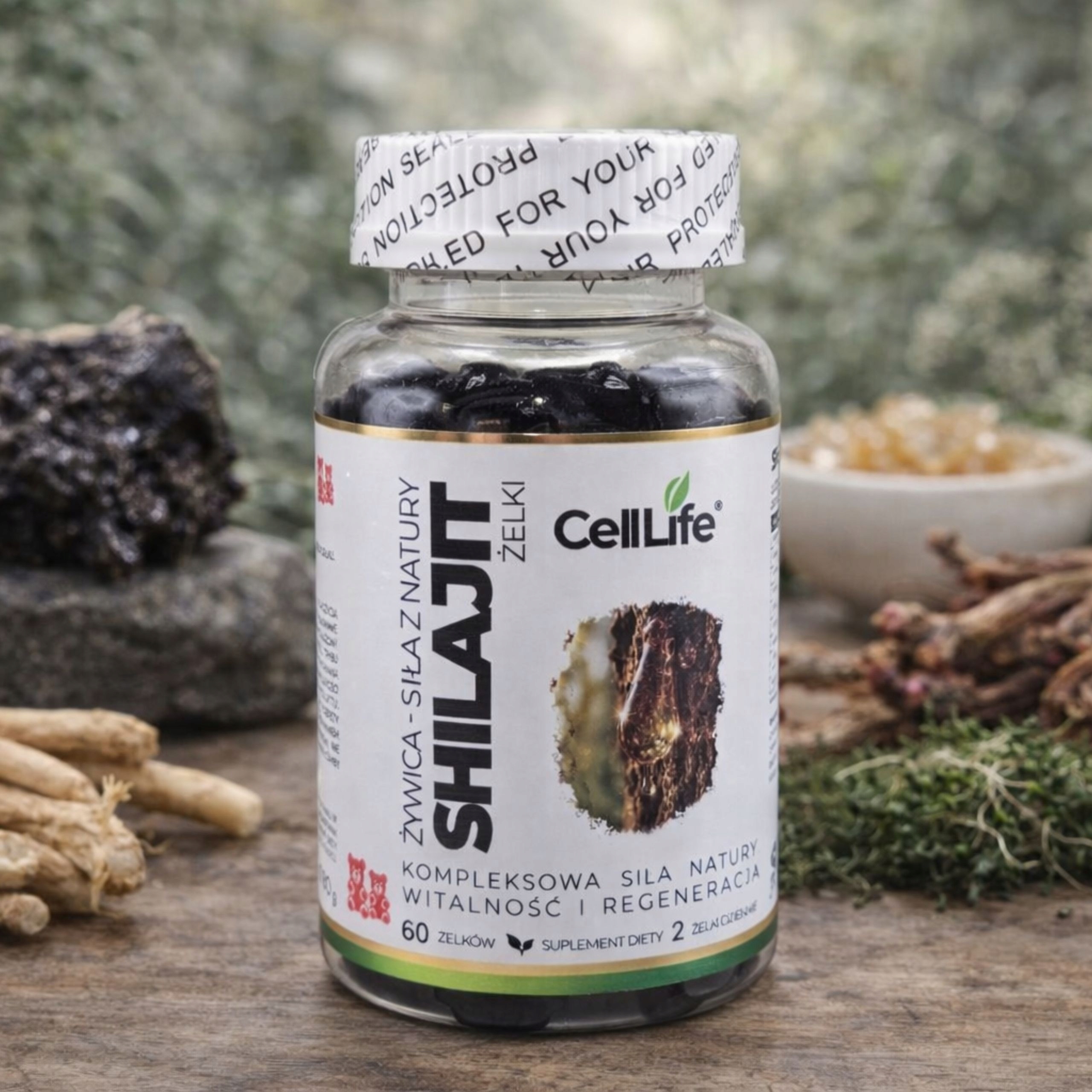 SHILAJIT Żelki z żywicy naturalnej Witalność i regeneracja organizmu 60szt