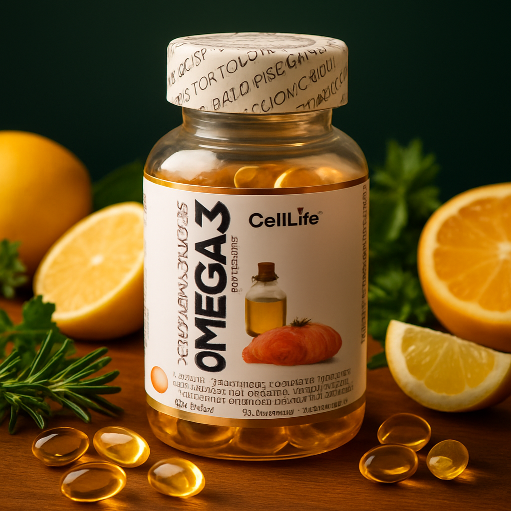 Suplement diety Cell-Life OMEGA 3, 60 kapsułek - BEZ RYBIEGO POSMAKU — kopia