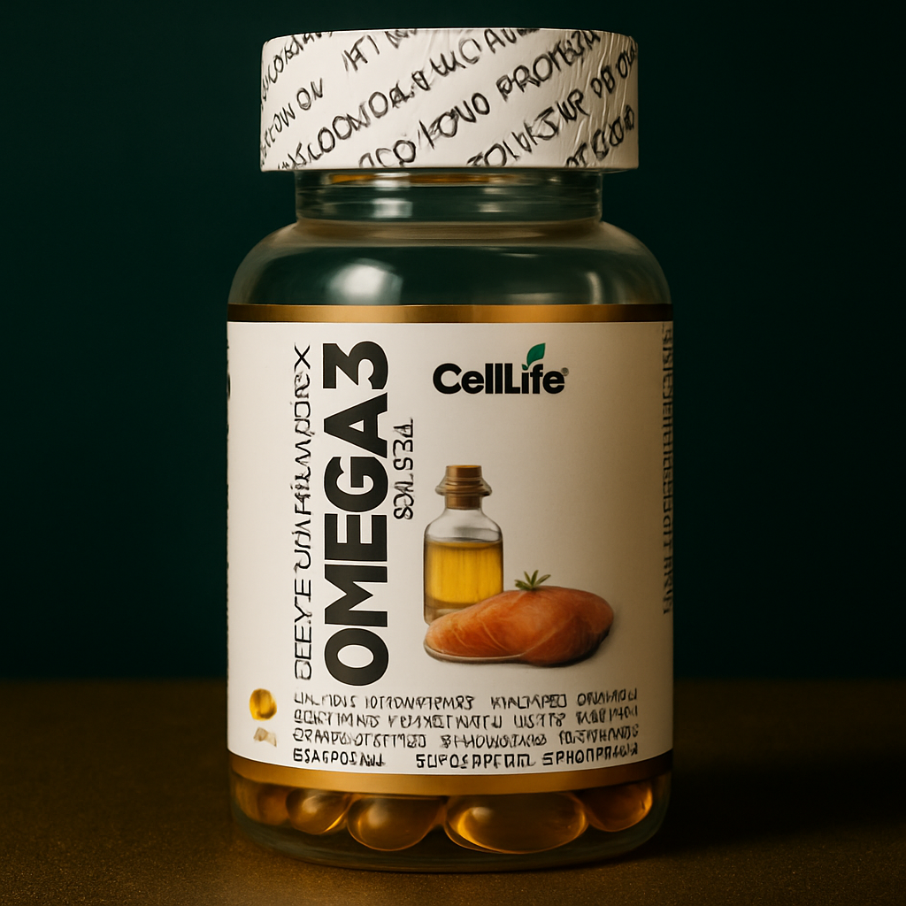 Suplement diety Cell-Life OMEGA 3, 60 kapsułek - BEZ RYBIEGO POSMAKU — kopia
