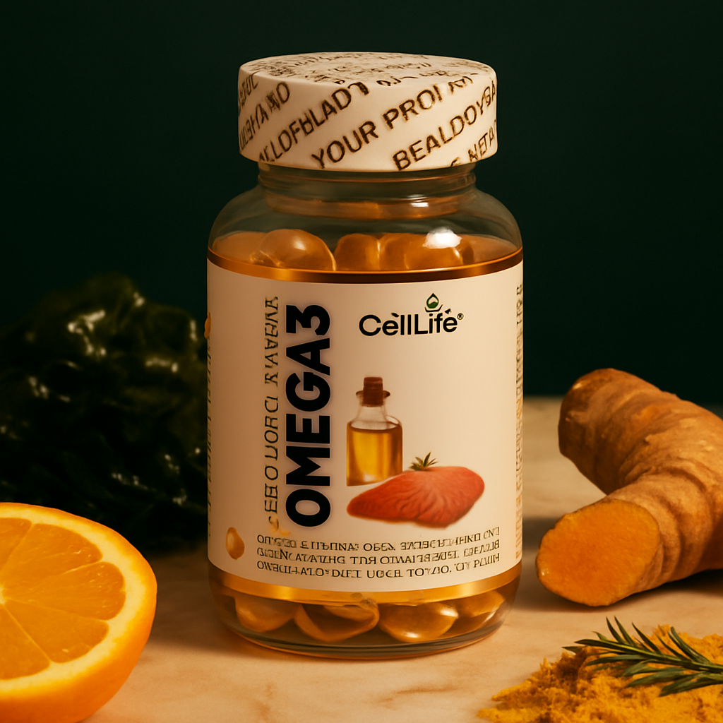 Suplement diety Cell-Life OMEGA 3, 60 kapsułek - BEZ RYBIEGO POSMAKU — kopia