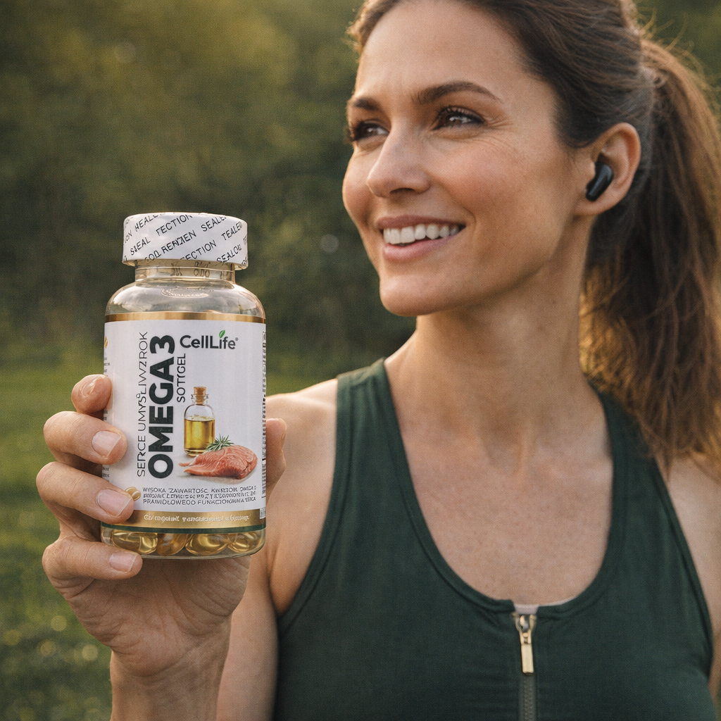 Suplement diety Cell-Life OMEGA 3, 60 kapsułek - BEZ RYBIEGO POSMAKU